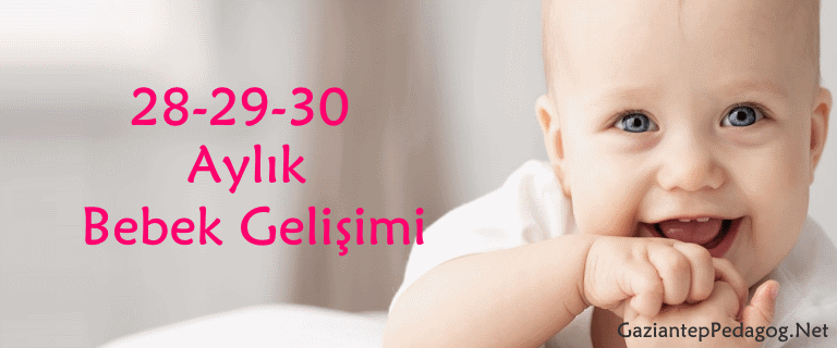 28 29 30 aylik bebek gelisimi gaziantep pedagog